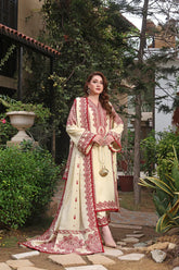 Asim Jofa - Winter 3PC Dhanak Embroidered Suit - BN3383