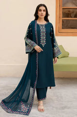 Sapphire - Winter 3PC Dhanak Embroidered Suit - BN33113