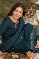 Allys - Summer 3PC Lawn Embroidered with Sequence work Suit - KP1119