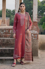 Izel - Winter 3PC Dhanak Embroidered Suit - KP33133