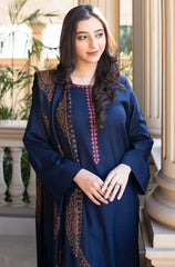 Asling - Winter 3PC Dhanak Embroidered Suit - BN3353