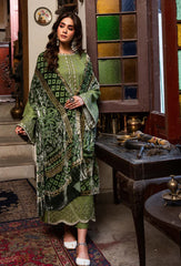 izel - Winter 3PC Dhanak Embroidered Suit - BN33110