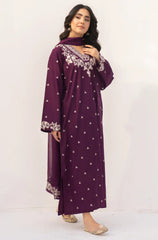 Dyot - Summer 3PC Lawn Embroidered Suit - kp1112