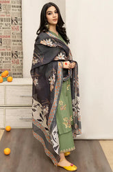 Urge - Winter 3PC Dhanak Embroidered Suit - BN3350