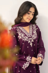 Dyot - Summer 3PC Lawn Embroidered Suit - kp1112