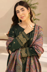 Mohagni - Winter 3PC Dhanak Embroidered Suit - BN3380