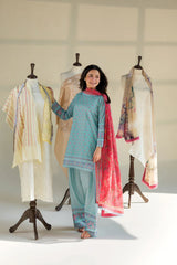 Hania Amir - Summer 3PC Lawn Digital Print Dress - KP1175