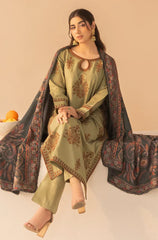 Mohagni - Winter 3PC Dhanak Embroidered Suit - BN3360