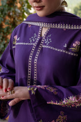 Urge - Winter 3PC Dhanak Embroidered Suit - kp33151