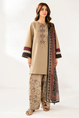 Jazmin - Winter 3PC Dhanak Embroidered Suit - BN3361