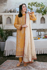 Florent - Winter 3PC Dhanak Embroidered Suit - BN3346