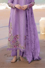 Qalamkar - 3PC Lawn Chikenkari Embroidered Shirt - KP1079