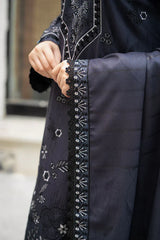 Libass - Winter 3PC Dhanak Embroidered Suit - BN3382