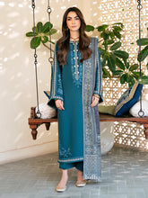 izel - Winter 3PC Dhanak Embroidered Suit - BN33104
