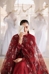 Dure Fishan - Summer 3PC Lawn Embroidered Suit - KP1176