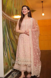 KP979 - Faiza Saqlain - 3PC Embroidered Lawn Suit