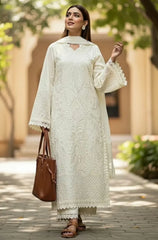 SHANZY - Summer 3PC Lawn Chikankri Embroidered Suit - KP1127
