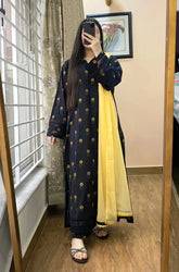 Summer 3PC Lawn Digital Print Dress - KP1151