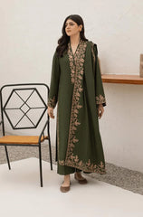 Agha Noor - Winter 3PC Dhanak Embroidered Suit - BN3340