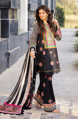 Summer 3PC Lawn Digital Print Dress - KP1166