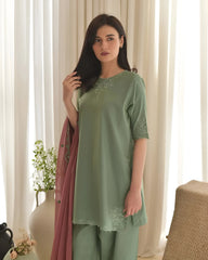 Dyot - Summer 3PC Lawn Embroidered Suit - kp1122
