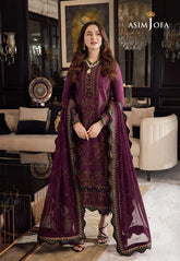 Asim Jofa - Summer 3PC Lawn Embroidered Suit - KP1104