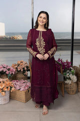 AZURE - Summer 3PC Lawn Embroidered Suit- KP1114