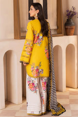 Summer 3PC Lawn Digital Print Dress - KP1161