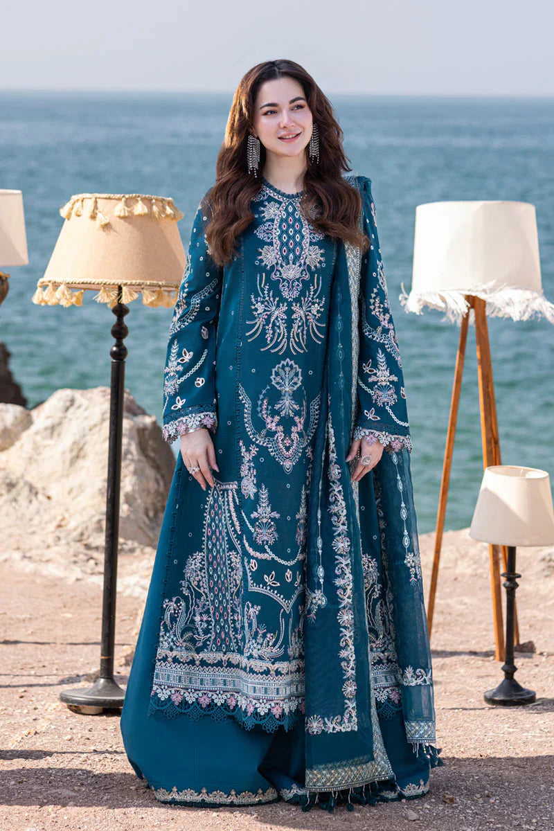 KP1035 - Qalamkar 3 Piece Chickenkari Embroidered Lawn Suit