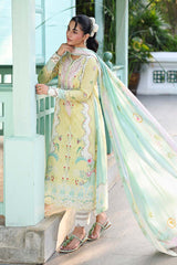 Summer 3PC Lawn Digital Print Dress - KP1162