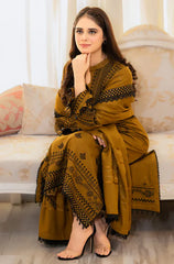 Libass - Winter 3PC Dhanak Embroidered Suit - BN3312