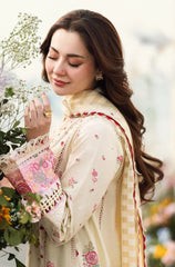Qalamkar - Summer 3PC Lawn Embroidered Suit - KP1101