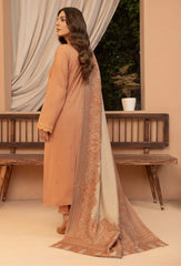 Bin ilyas - Winter 3PC Dhanak Embroidered Suit - BN3398