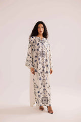 2 piece Silk printed coord Kaftaan - kp1132