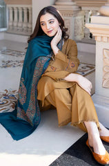 Asling - Winter 3PC Dhanak Embroidered Suit - BN3354