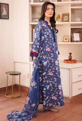 Summer 3PC Lawn Digital Print Dress - KP1169