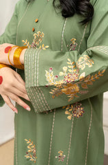 Urge - Winter 3PC Dhanak Embroidered Suit - BN3350