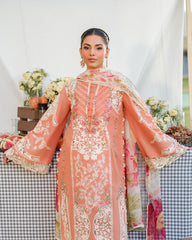 Elaf - Summer 3PC Lawn Chikenkari Embroidered Shirt - KP1126