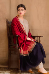 BN545-WINTER 3PC Khaddar suit with Embroidered Shawll