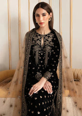 Baroque Embroidered Velvet 3piece suit - BN2020