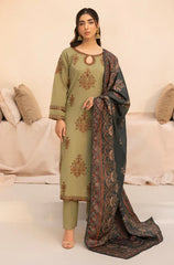 Mohagni - Winter 3PC Dhanak Embroidered Suit - BN3360