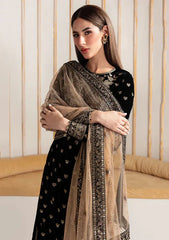 Baroque Embroidered Velvet 3piece suit - BN2020