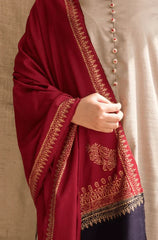 BN545-WINTER 3PC Khaddar suit with Embroidered Shawll