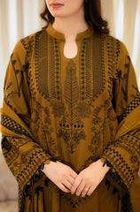 Libass - Winter 3PC Dhanak Embroidered Suit - BN3312