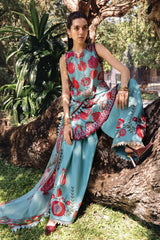 Summer 3PC Lawn Digital Print Dress - KP1163