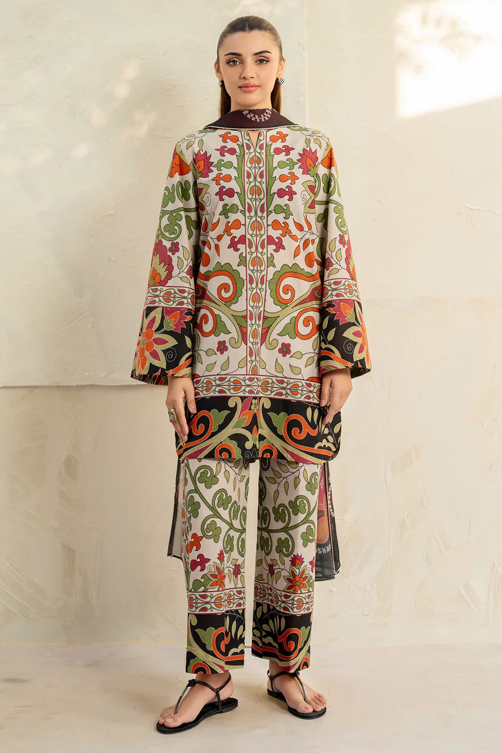 Summer 3PC Lawn Digital Print Dress - KP1158