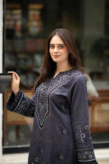 Libass - Winter 3PC Dhanak Embroidered Suit - BN3382