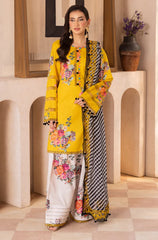 Summer 3PC Lawn Digital Print Dress - KP1161
