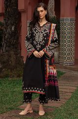 Summer 3PC Lawn Digital Print Dress - KP1165
