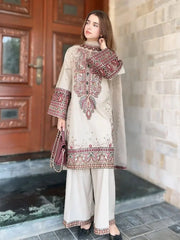 Summer 3PC Lawn Embroidered Suit - KP1174
